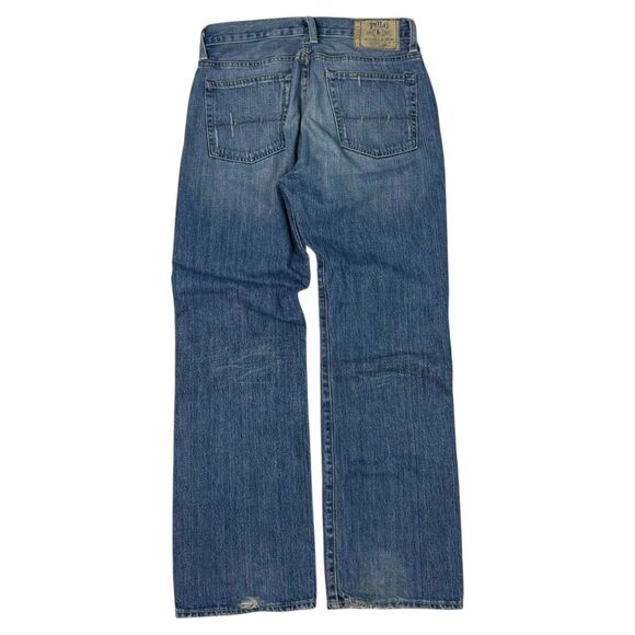 Polo Ralph Lauren Vintage 67 Straight Leg Authentic‎ Denim Jeans Mens 30x30 - Picture 1 of 7